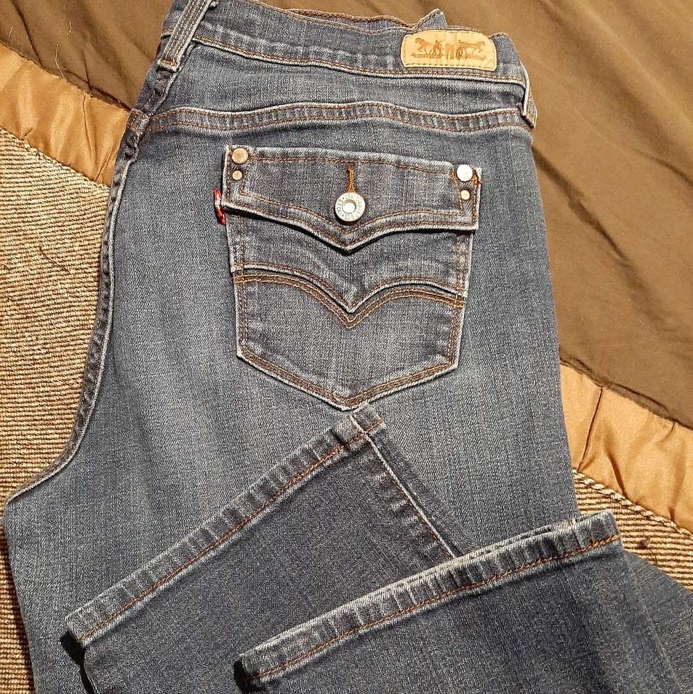Ladies levis 505 size 10 straight leg